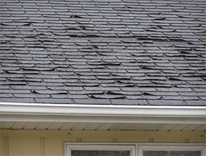 curling roof shingles